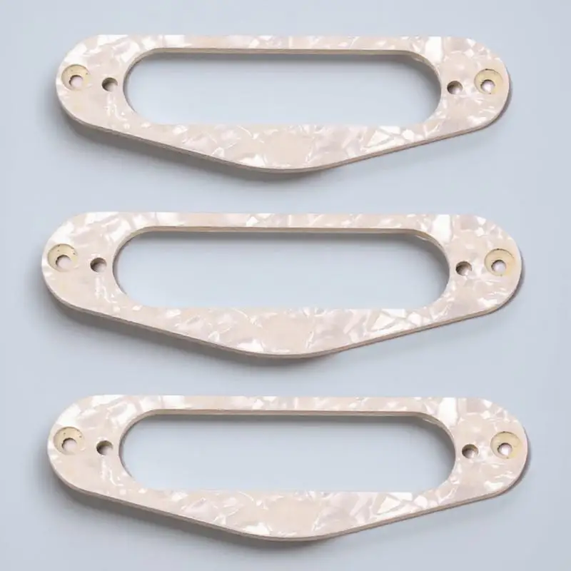 

3 Pcs Vibration Pickup Box Guitar Pickups Mounting Ring Single Coil Frame Humbucker
