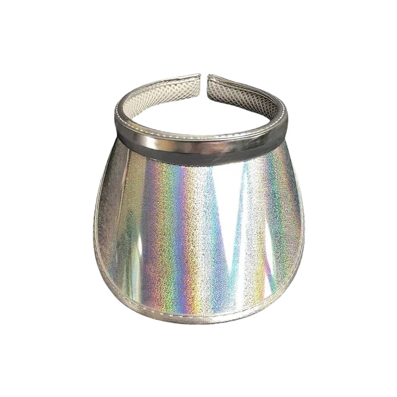 PVC Plastic Outdoor Sun Protection and Sunshade Hat with Empty Top Design, Summer UV Protection Beach Travel Dust Protection Hat