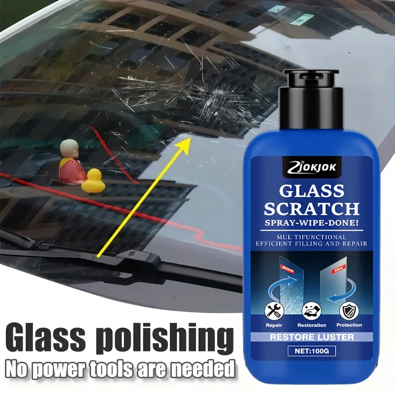 Glass Scratch Repair Kit, Multi-Purpose Glass Polishing Restoration, Long-Lasting Shine, Glass Scratches Grinding Paste image 6