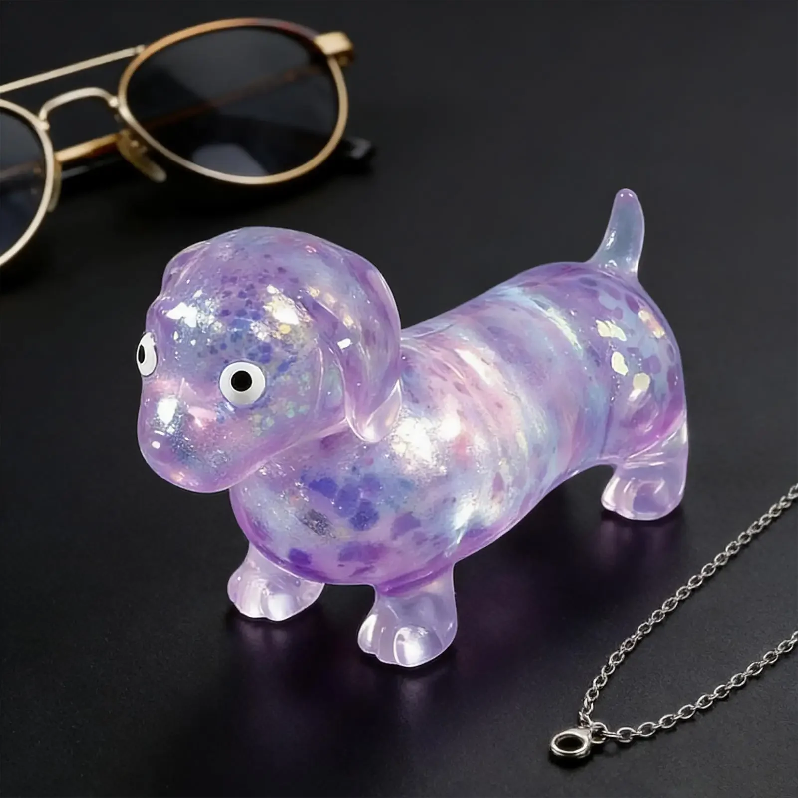 Dachshund Squeeze Toy Squeeze Sensory Dachshund Fidget Funny Decompress Toy for Kids Teens Young Adults Office Workers Students