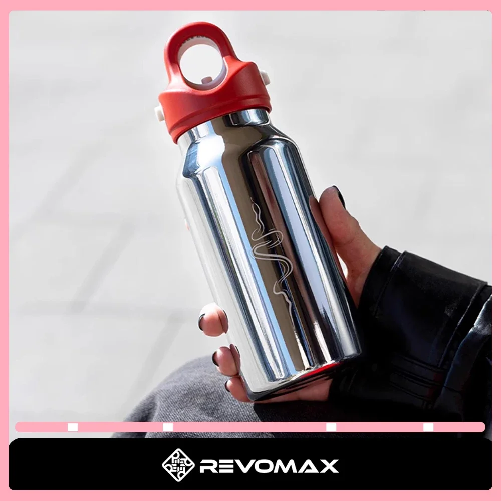 Revomax Spirit Snake Pattern Big Mac Heat Preservation Water Cup Portable 266ml 316l Stainless Steel Liner Outdoor Kettle Gifts