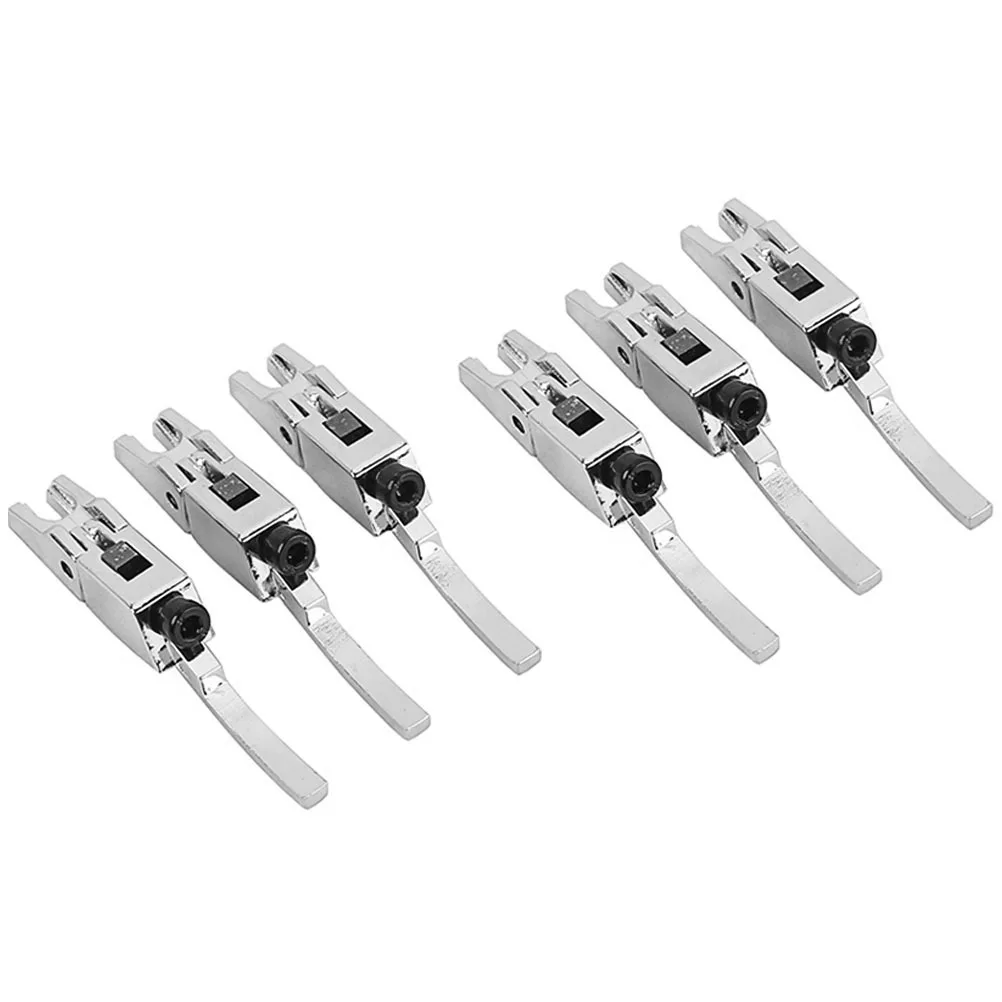 

6 pcs Guitar Bridge Saddles Vintage Metal Finish Electric Guitar Tremolo Replacement Parts For String Stability Tone Enhancement