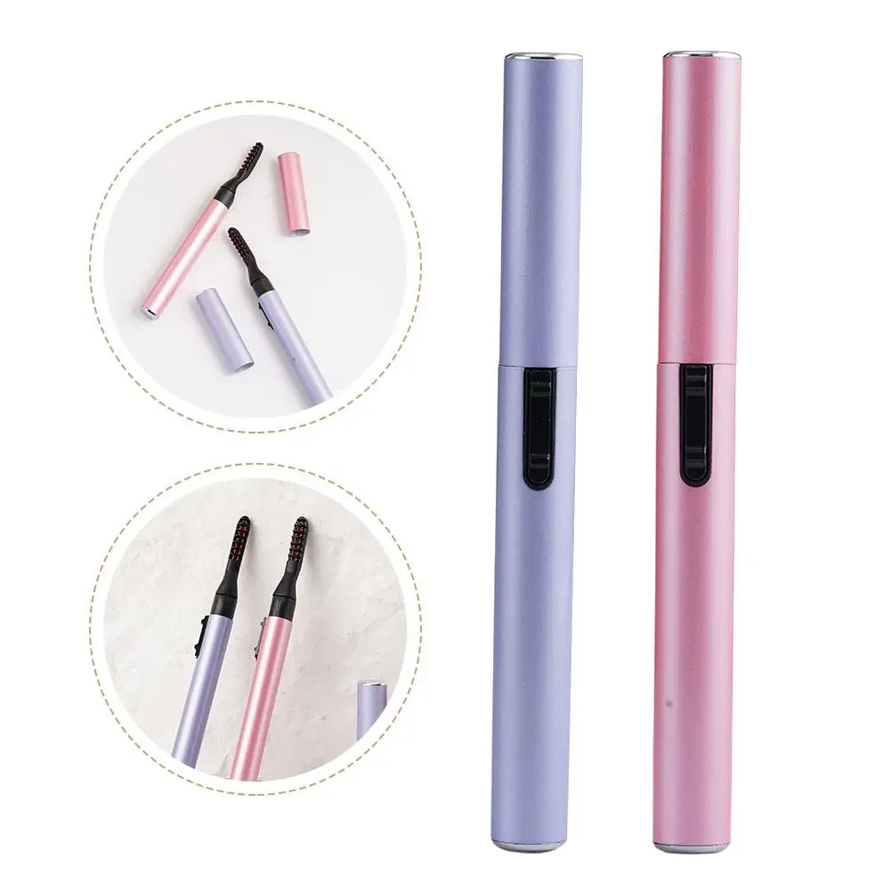 1PC Portable Electric Heated Eyelash Curler Pen Clip Curling Makeup Kit Shape Eye Lasting Beauty Tool Long Cosmetic S7C1