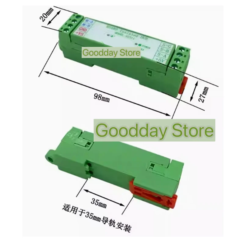 SU311 isolator RS485 bus photoelectric isolator hub HUB one in one out relay signal isolation anti-interference