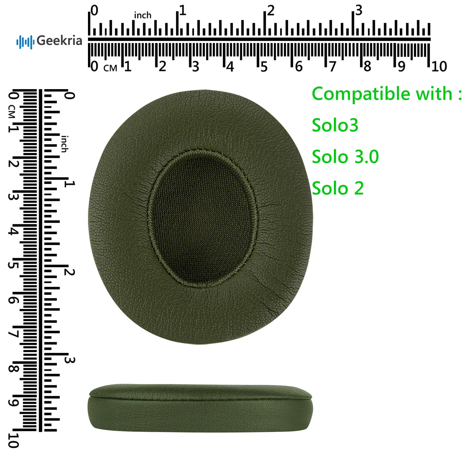Geekria Quick fit Ersatz-Ohr polster für Beats Solo3, Solo 3,0 Wireless (a1796) Kopfhörer Ohr polster, Headset-Ohr polster