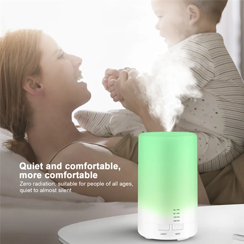 Humidificador ultrasónico de aire con carga USB, difusor de aceite esencial de aromaterapia, luz nocturna de 7 colores, para el hogar, el coche y la Oficina