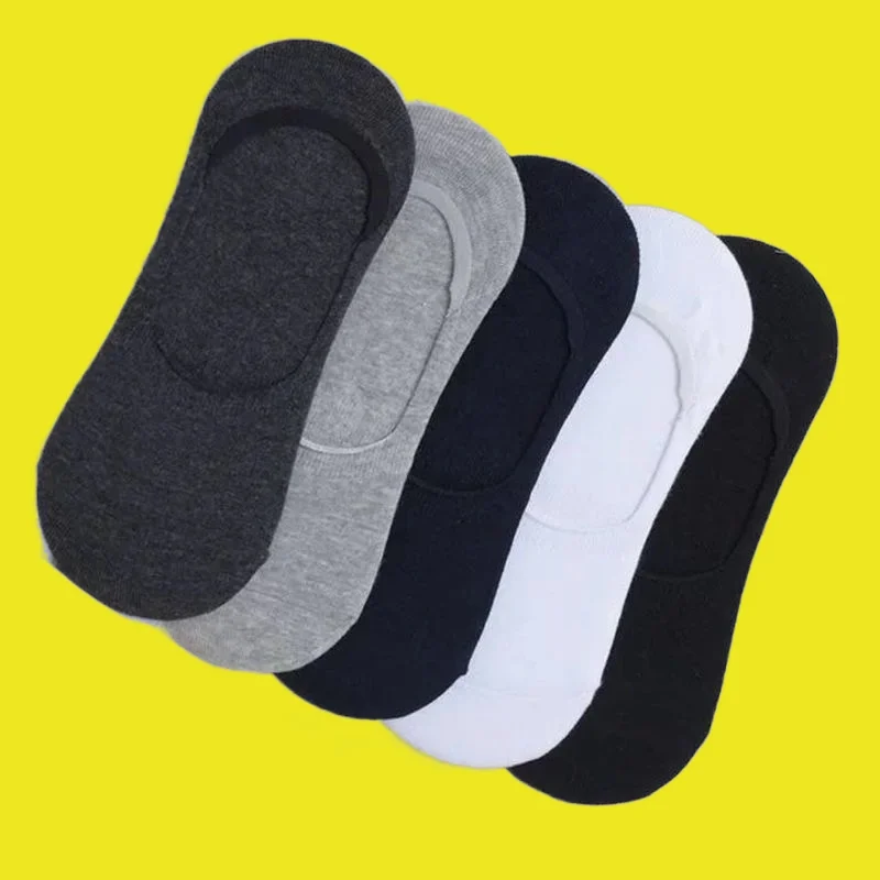 

5/10 Pairs Summer Cotton Socks Deodorant Sweat-absorbent Low-top Socks Men's Shallow Invisible 2024 New Socks Bean Boat Socks