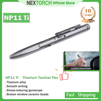 NEXTORCH NP11 Ti Military Tactical Pen High Quality Titanium alloy Self Defense pen  EDC Tool with Broken Window Ceramic Beads