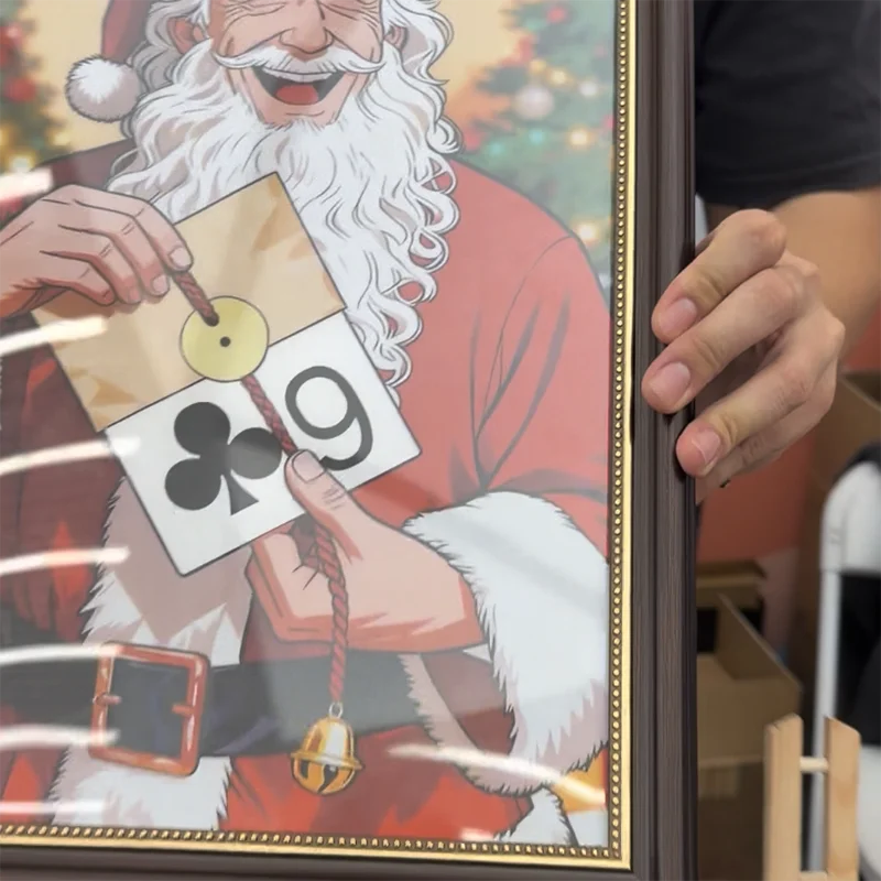 توقع عيد الميلاد بواسطة J.C الخدع السحرية البطاقة المختارة تظهر وطباعة على الصورة عن قرب أوهام ماجيا الحيل الدعامة #3