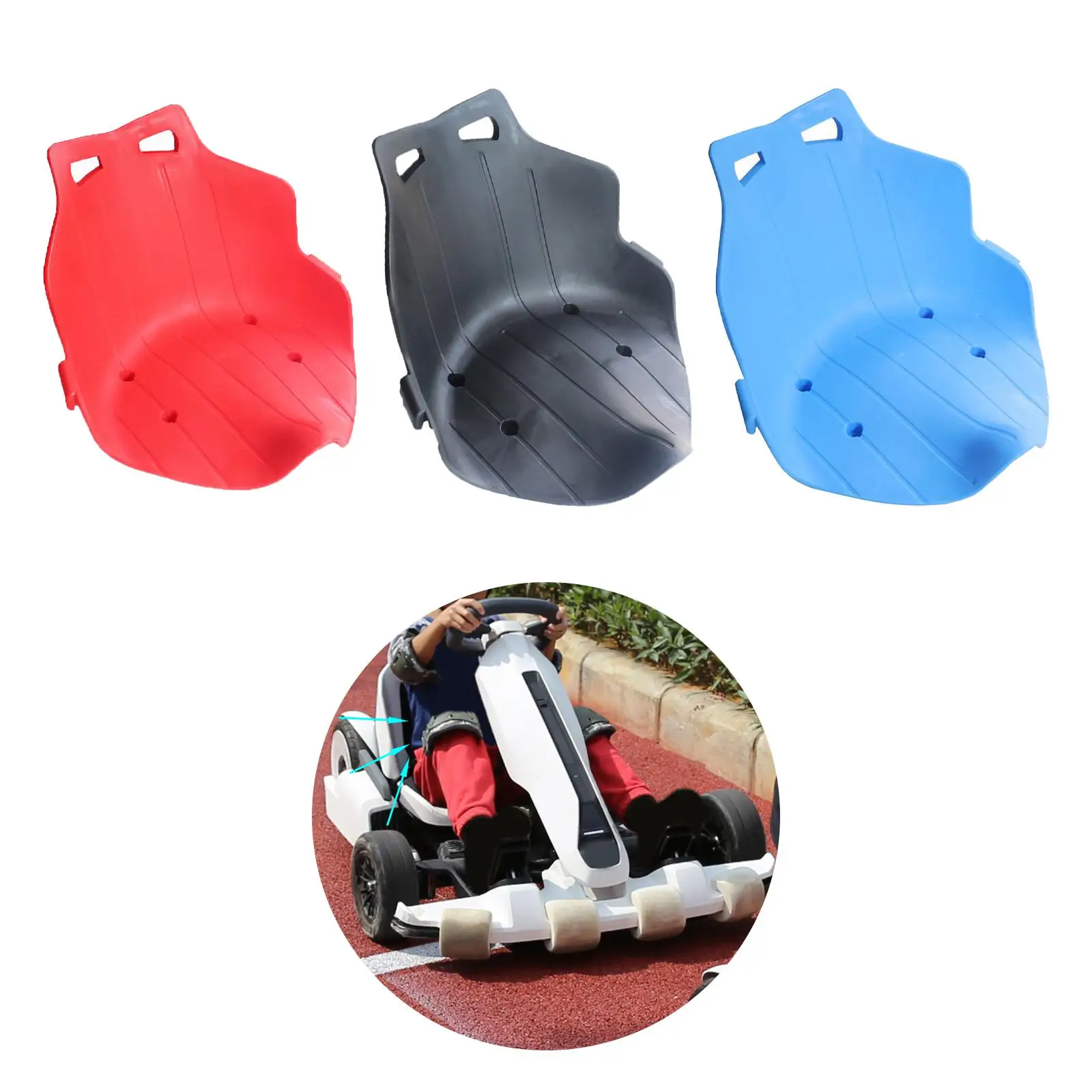 Kids Kart Seat for Balance Karting Vhicles Low Back Accessories