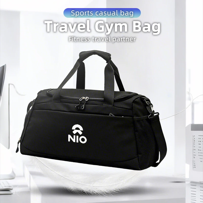 Car Logo Oxford Waterproof Travel Bags Large Capacity Duffle Fitness Bag For Nio ES6 EC6 ES8 ES7 ET5 ET7 EP9 EVE 2021 2022 2023