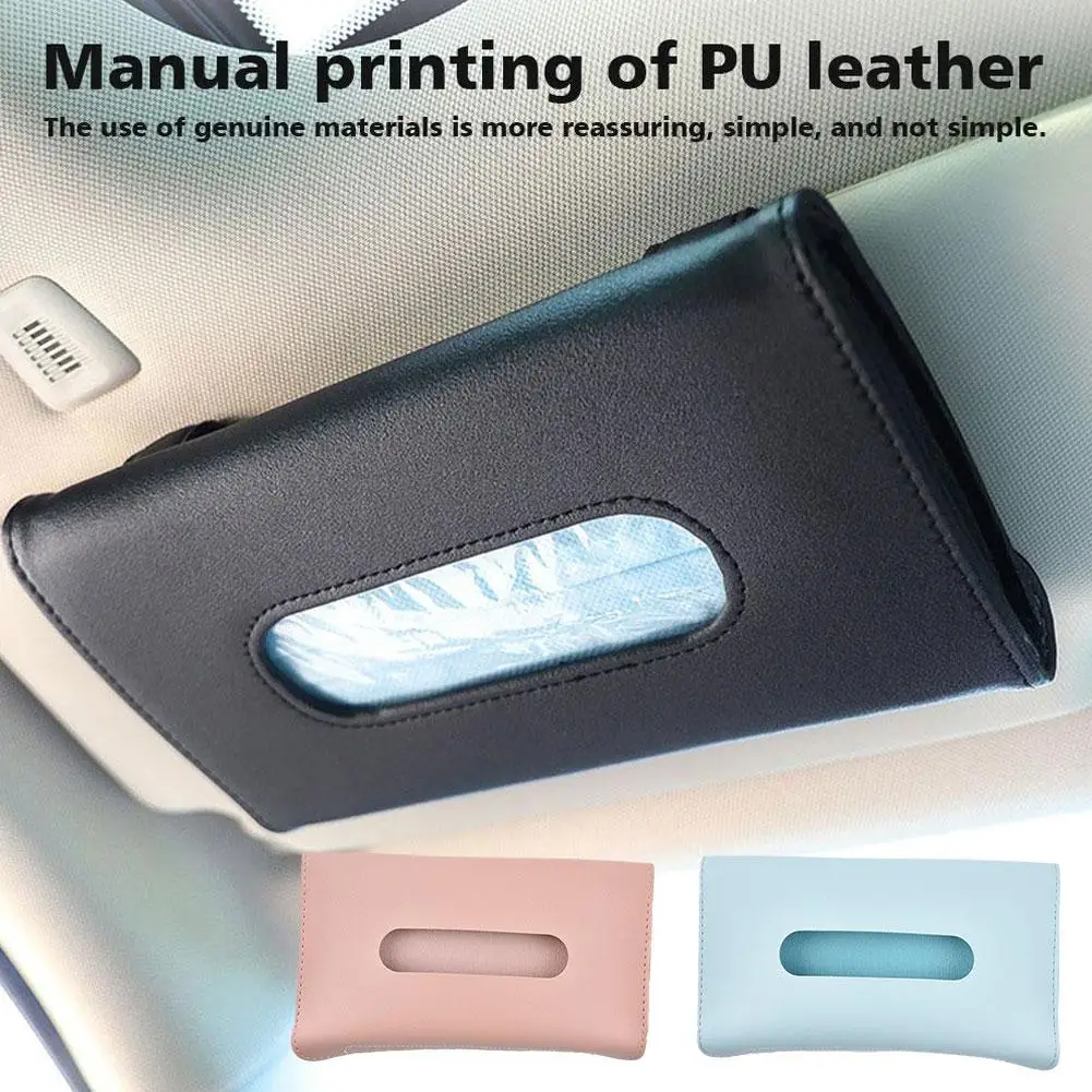 Car Tissue Box Towel Sets Car Sun Visor Holder Auto Interior Storage Decoration for BMW interior Car Accessories