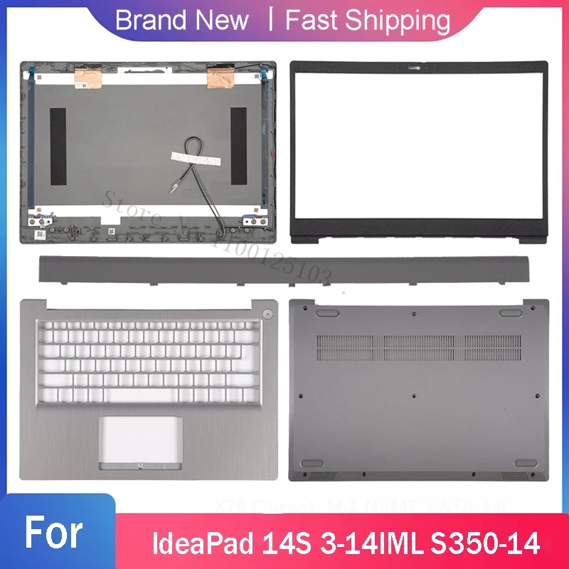 New Bottom Base Case For Lenovo IdeaPad 14S 3-14IML S350-14 Laptop LCD Back Cover Front Bezel Hinge Cover Palmrest A B C D Shell