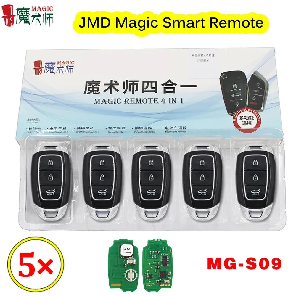 5PCS/LOT JMD Magic Remote JMD MG-S09  Universal Smart Remote Key for Hyundai Style Key 4 In 1