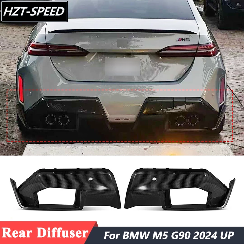 

MP Style Dry Carbon Fiber Rear Bumper Lip Diffuser Trim For BMW M5 G90 Tuning 2024 Up