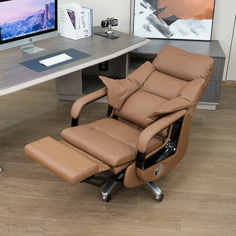 High-end Office Comfortable Computer Chair Office Boss Chair Electric Adjustable Leather Class Chair Comfortable