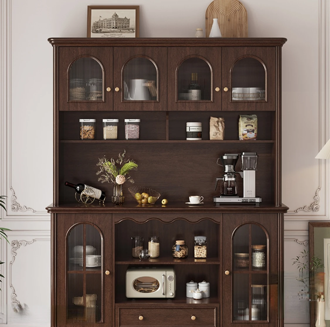 Vintage home minimalist double-walled sideboard