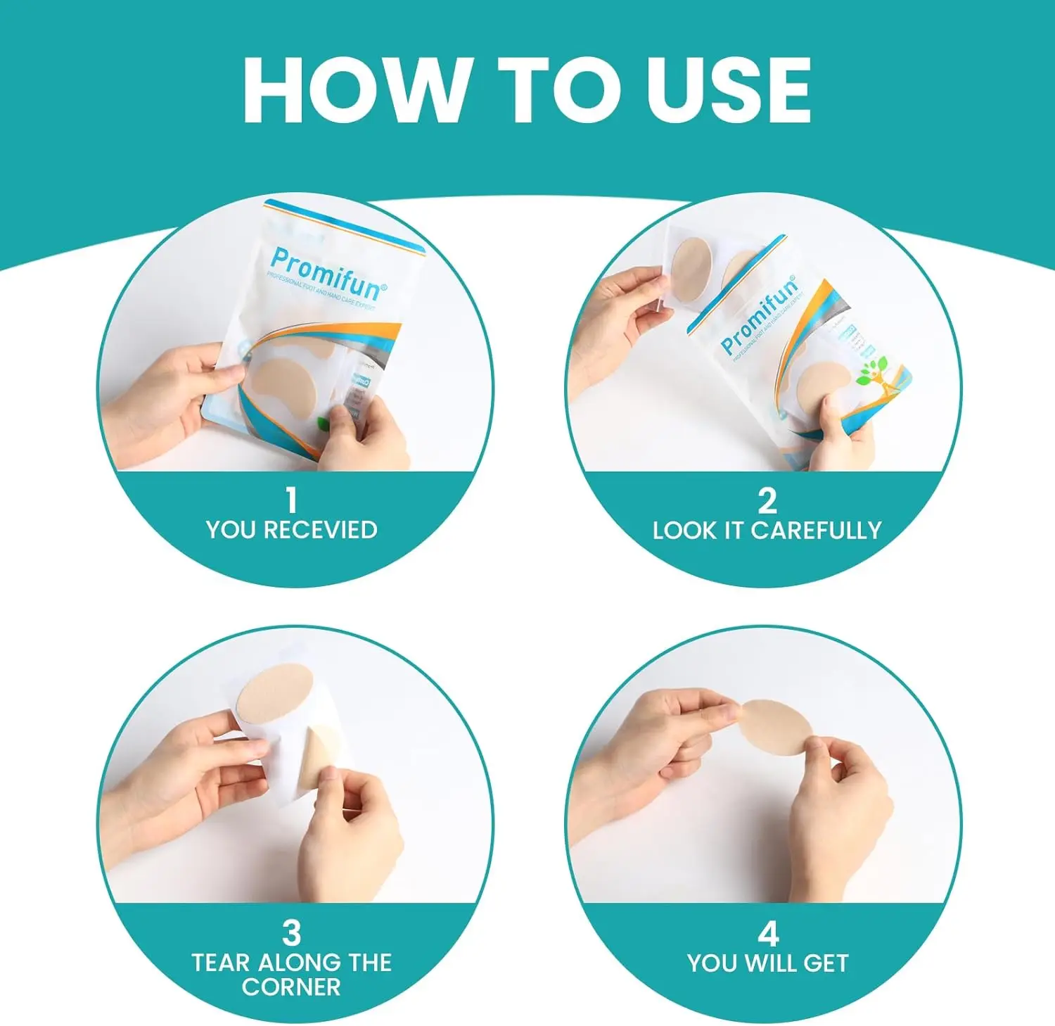 Рисунок 5 - 4 типа Sumifun клейкие подушечки из молескина