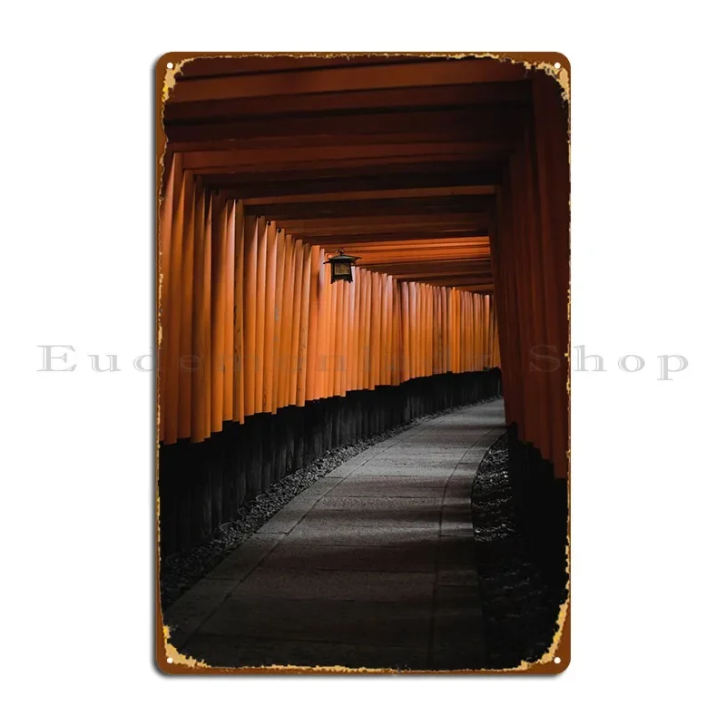 Fushimi Inari Taisha Metal Sign Club Cinema Designing Wall Decor Club Tin Sign Poster