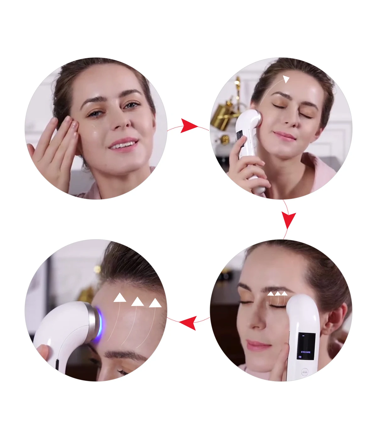 フェイスリフトマシン 肌引き締め 目元EMS 多機能美容ケア 振動デバイス