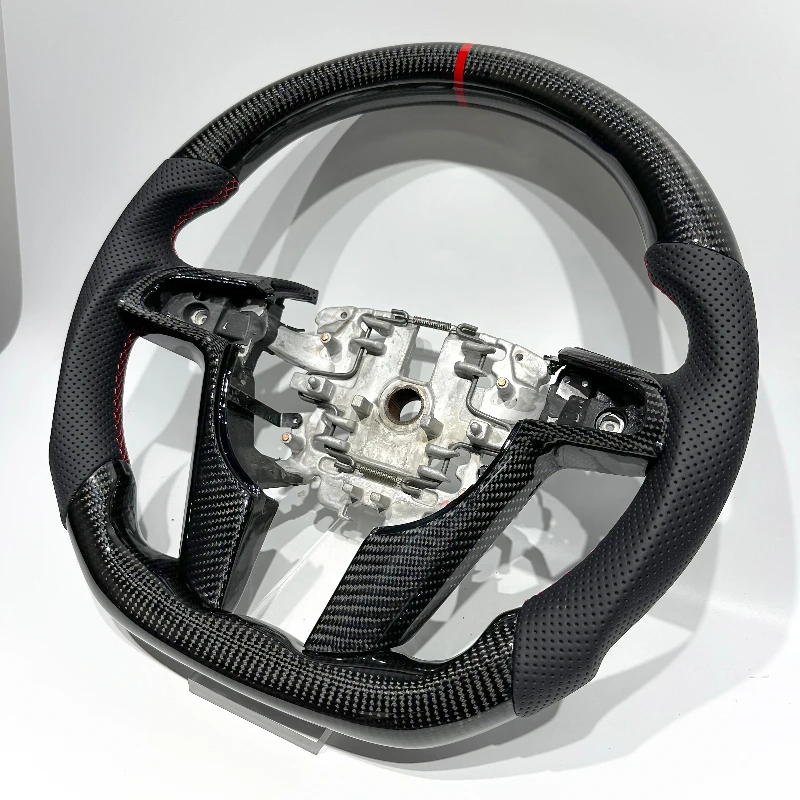 Perforated leather glossy carbon fiber steering wheel suitable for Pontiac G8 Holden COMMODORE VE Chevrolet SS