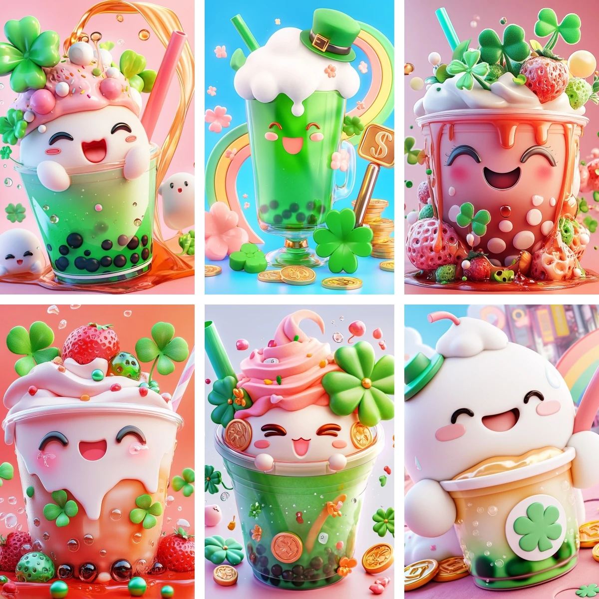 

Bubble Tea Fun Drink Poster 5d Diamond Painting Decorative Painting for Kitchen Cafe , Perfect Gift for Bubble Tea Lovers