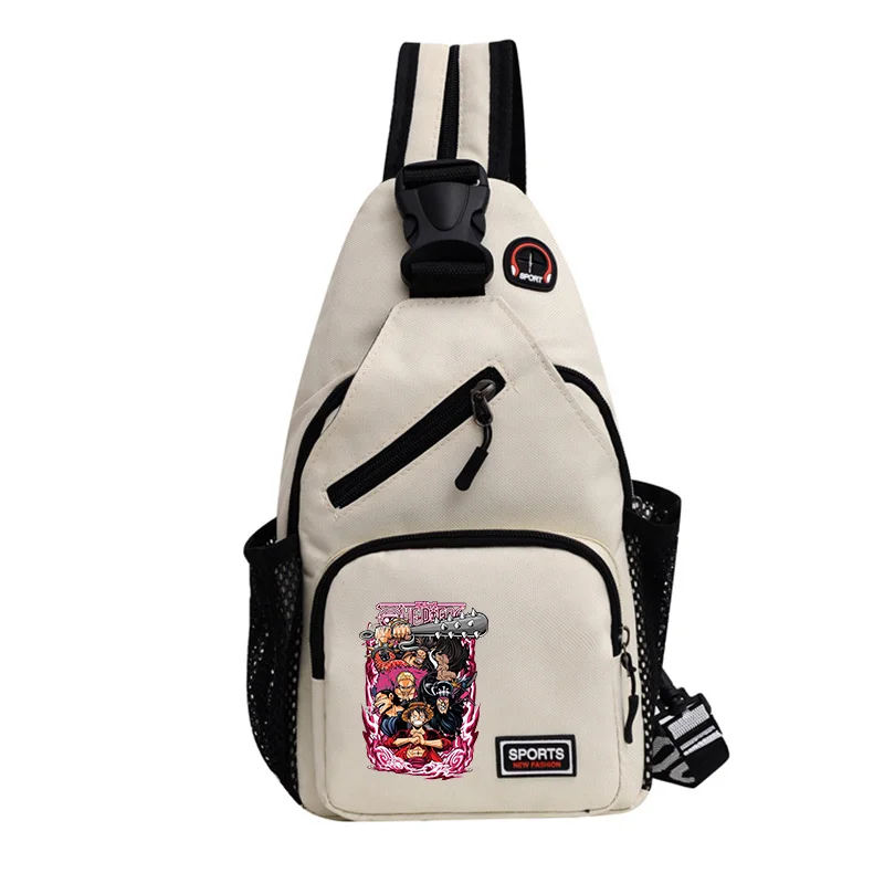 ワンピース アニメ チェストバッグ メンズ ボーイズ ショルダーバッグ リュックサック 旅行 クロスボディバッグ アウトドア ハンドバッグ 大容量 レディース クール サッチェルバッグ