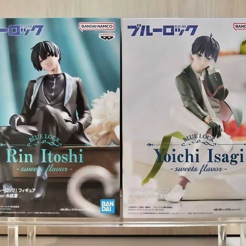 

Hot Genuine Model Banpresto Blue Lock 13cm Rin Itoshi Sweets Flavor Figure Anime Figurine Collections Toys Gifts