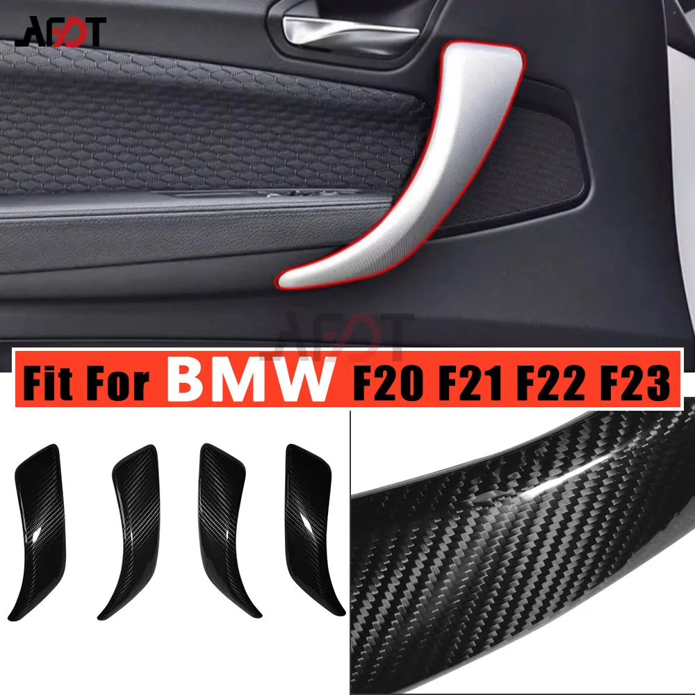 

AFDT for BMW 1 2 Series F20 F21 F22 F23 F87 M2 Carbon Fiber Interior Decoration Door Handle Cover Car Accessories