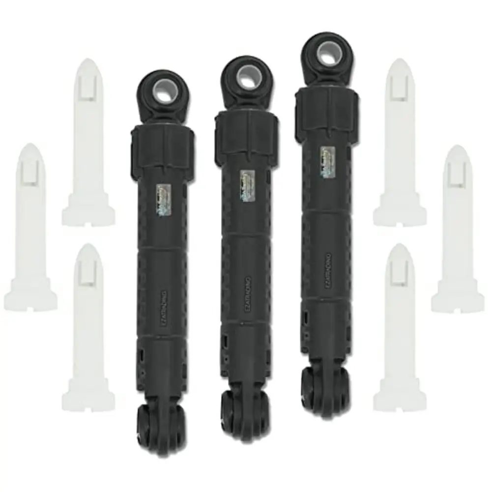 For LG Front Load Washer Replacement Shock Absorbers ACV72909503 ACV72909501 AKS 3 Piece 11.4 Inch Black Design