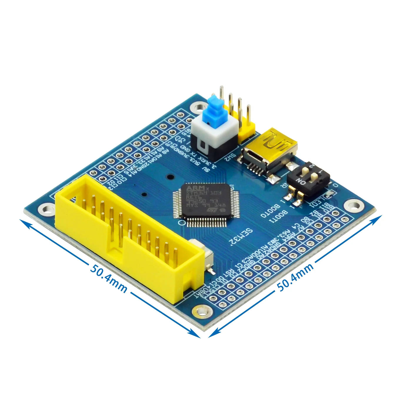 STM32F103RET6 ARM STM32 الحد الأدنى لوحة تطوير النظام وحدة لاردوينو الحد الأدنى لوحة النظام STM32F103C8T6 نسخة مطورة