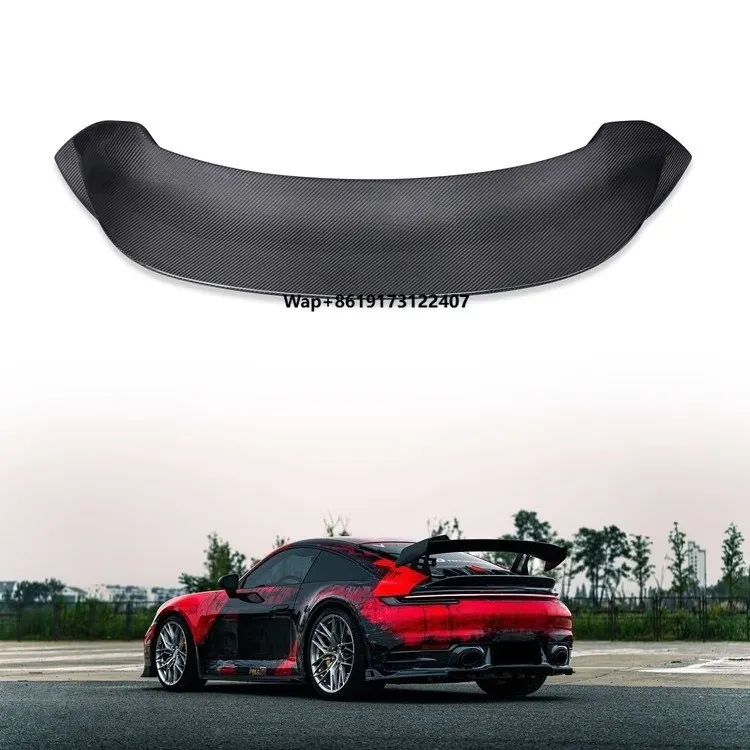 

Auto Car Exterior Parts Dry Carbon Fiber 992 911 Trunk Duck Tail Rear Ducktail Spoiler Wing for 2021-2024