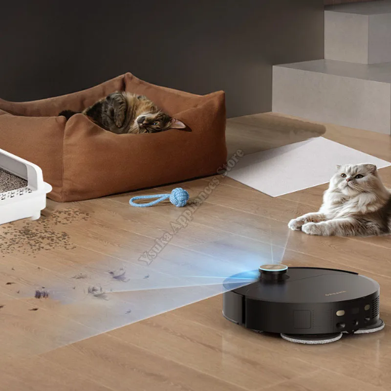 モップロボット プレミアムモデル 統合清掃機能 吸引・洗浄・こすり洗い機能 自動洗浄 床掃除機