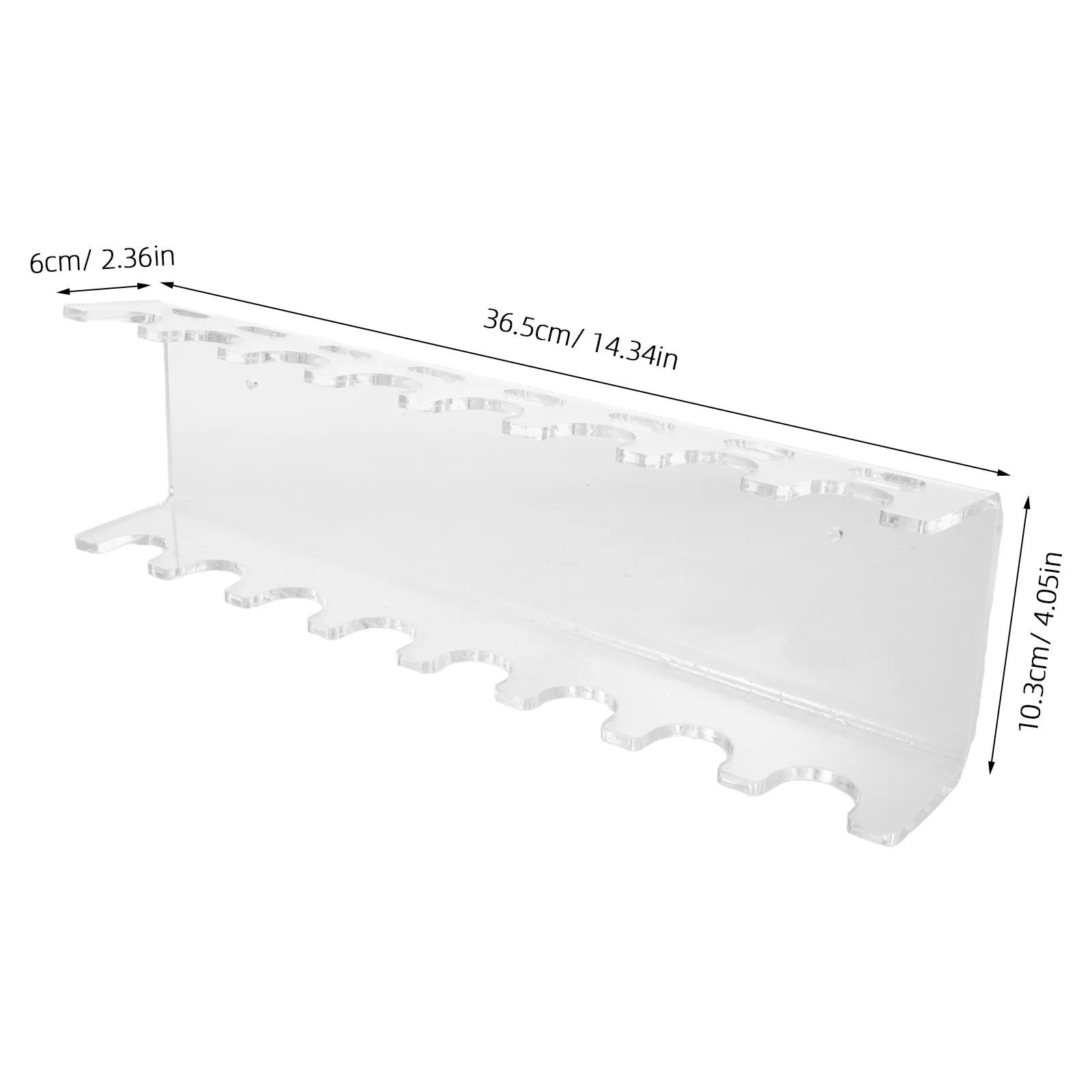 Wall Pipette Rack 8 Slots Space-Saving Laboratory Pipettor Holder Plastic Organizer for Lab Workbench Pipette Holder