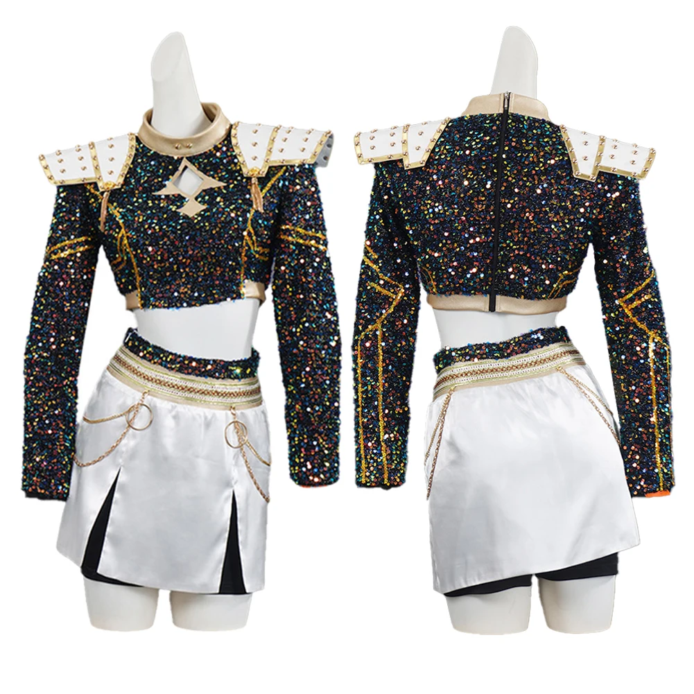 Mono de cazador de demonios Rumi Mira K POP para niños, ropa para niñas, puesta en escena, Cosplay, disfraz de juego de rol de Halloween, traje de carnaval para fiesta