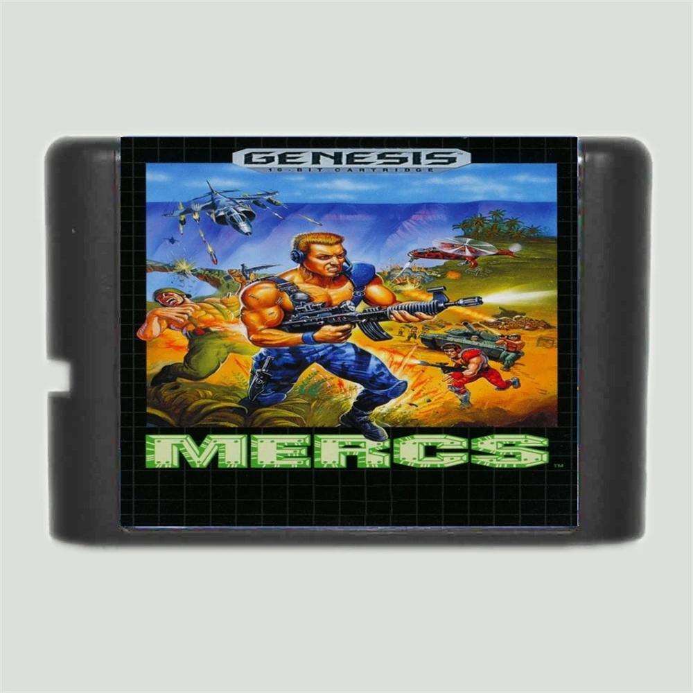 Mercs-Sega Mega Drive Game Card, 16Bit, MD, Genesis System