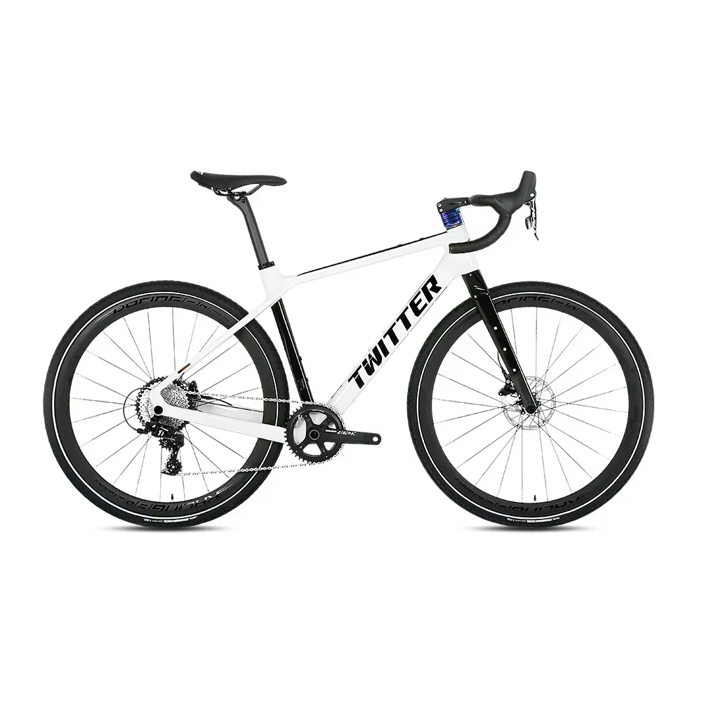 TWITTER GRAVEL X WheelTop EDS-2*12Speed Radio transformer Carbon fiber road bicycle Hydraulic Disc Brakes 700*38C gravel bike