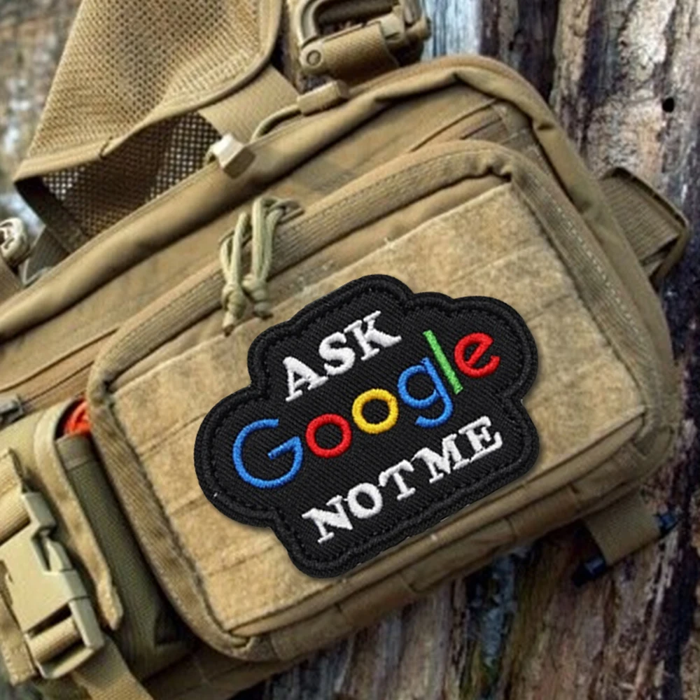 Parche táctico bordado fun NO me – con velcro y gancho para mochila