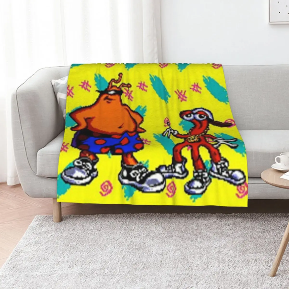 

Toejam and Earl Throw Blanket Nap Kid'S Designers Bed linens Blankets