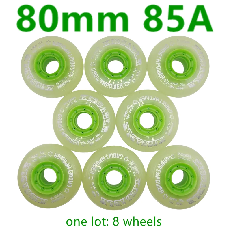 Roda deslizante para skate, roda verde, frete grátis, 72mm, 80mm, 85A