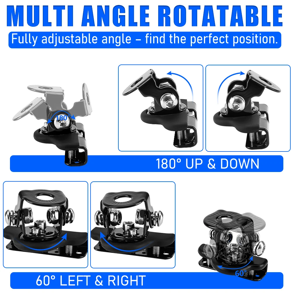 2 Stück LED-Arbeitsleuchten-Montagehalterung Universelle Motorhaube LED-Lichtleisten-Montagehalterung Nebelscheinwerfer-Lampenhalter für Offroad-Jeep-LKW-SUV – Detail 4