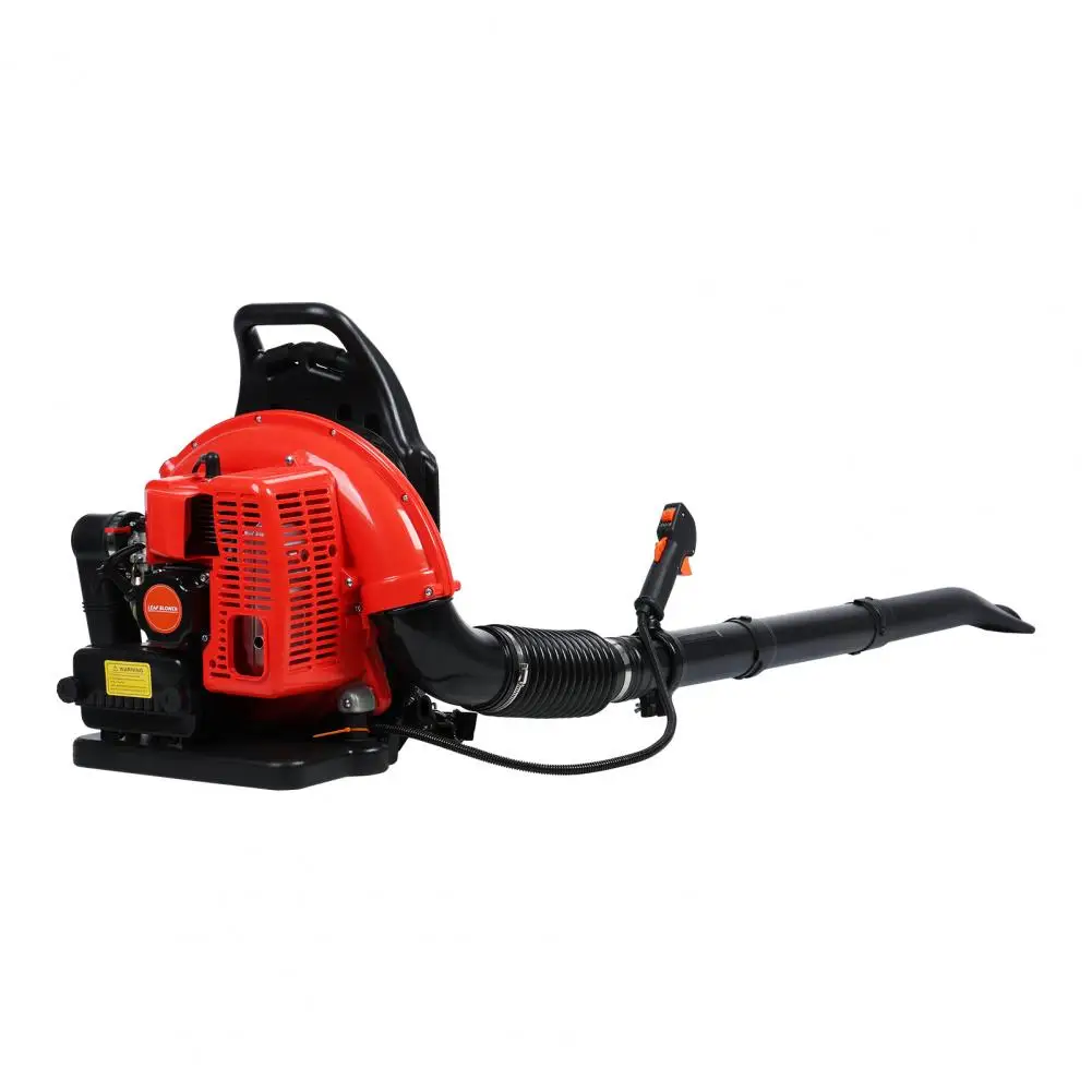 Leaf Blower, 63CC Gas Powered Backpack Leaf Blower, 665CFM 2-Stroke Snow Blower for Lawn Care Yard Dust Debris (Red)