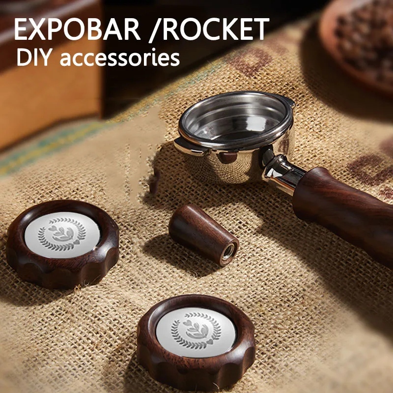 Espresso EXPOBAR ROCKET DIY Modification Kit Bottomless Portfilter With Wooden Accessories And 0.2mm Basket