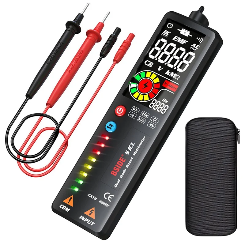 S1CL Voltage Tester LCD 3-Results Display AC Voltage Detector Non-Contact with Adjustable Sensitivity Multimeter