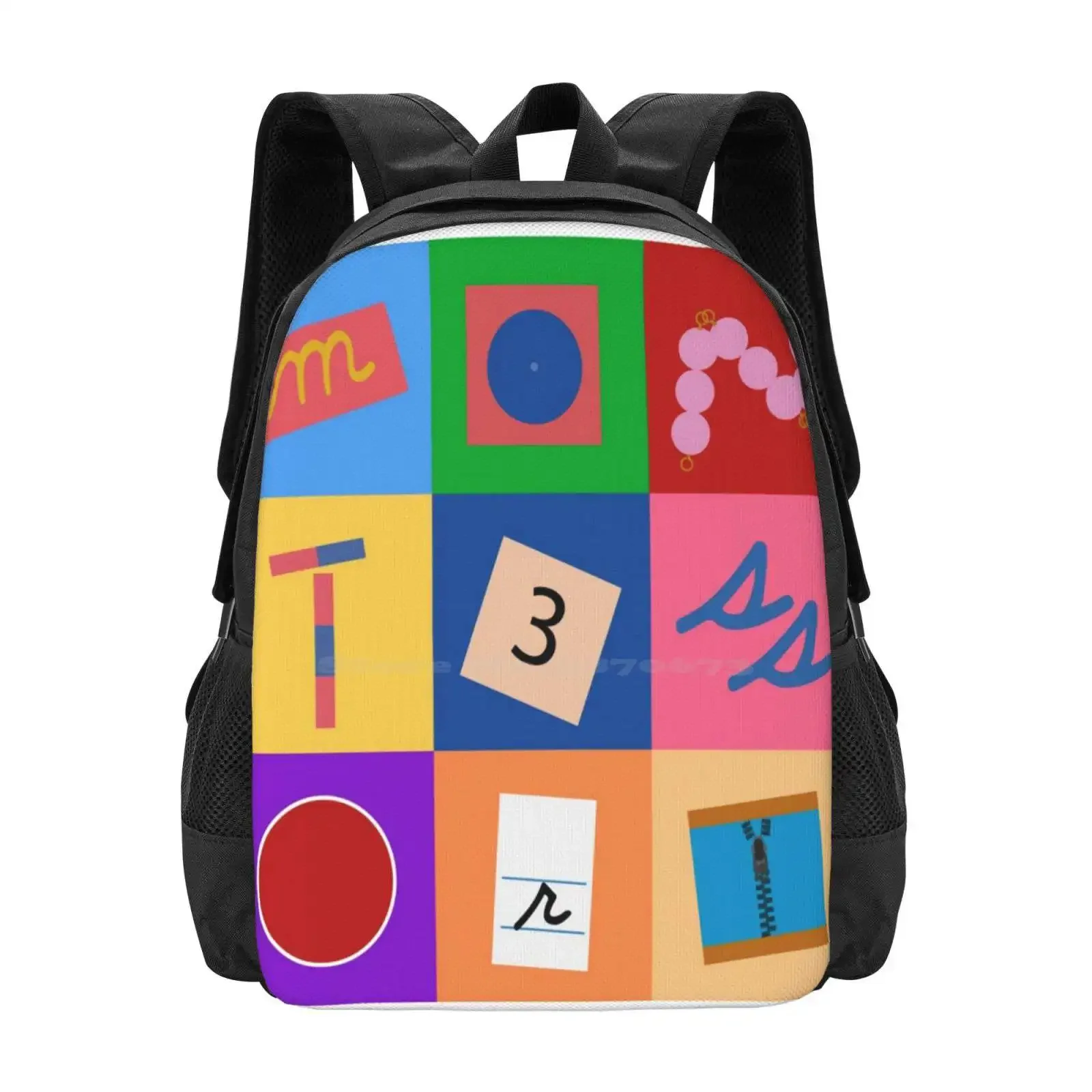 مواد مونتيسوري رائجة البيع حقيبة مدرسية على ظهره حقائب الموضة ماريا مونتيسوري الأطفال تعلم الطفل أطفال مونتيسوري أمي الأزرق #1