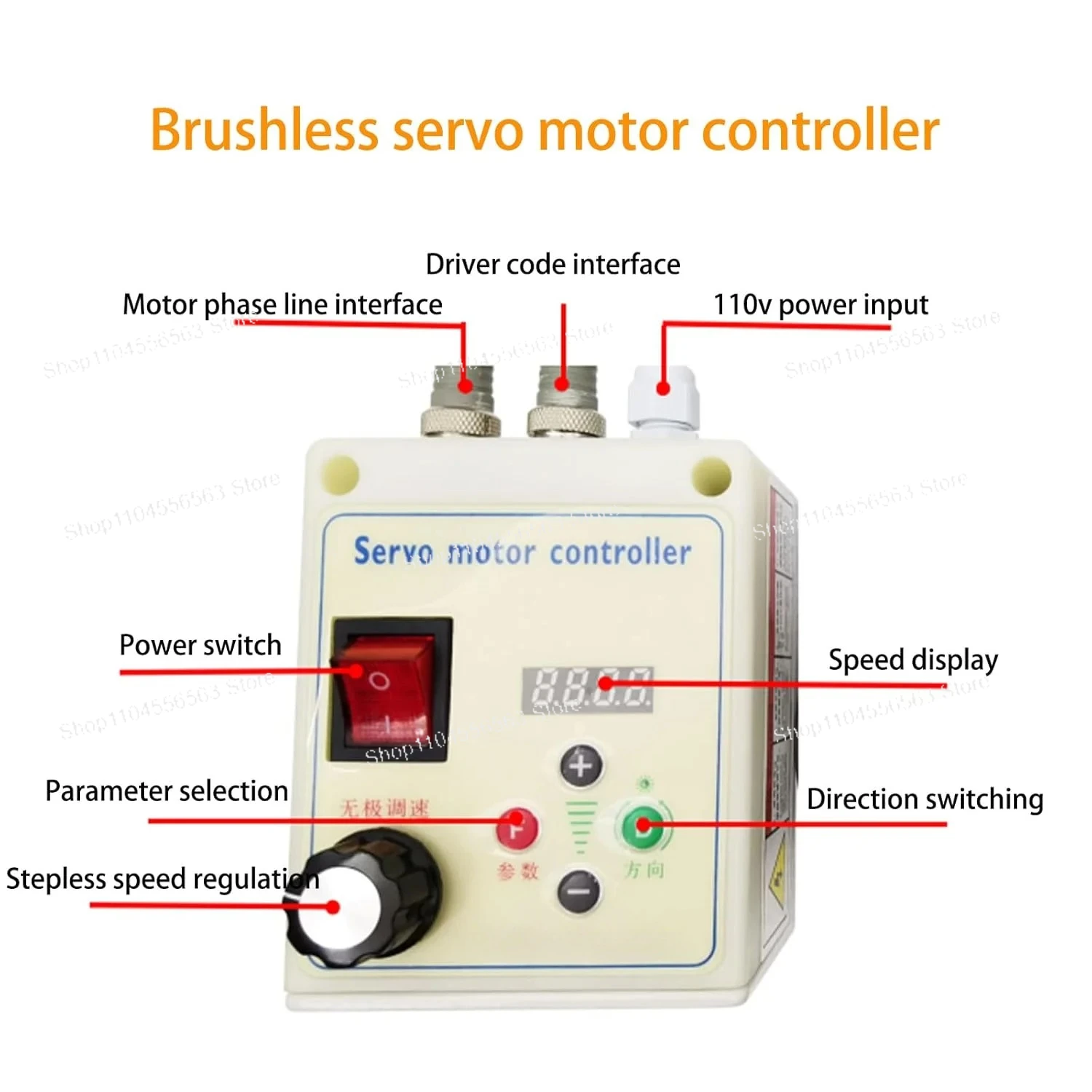 Бесщеточный серводвигатель 110 В/220 В, контроллер, драйвер, бесщеточный двигатель с контроллером, серводвигатель для деревообработки, сделай сам