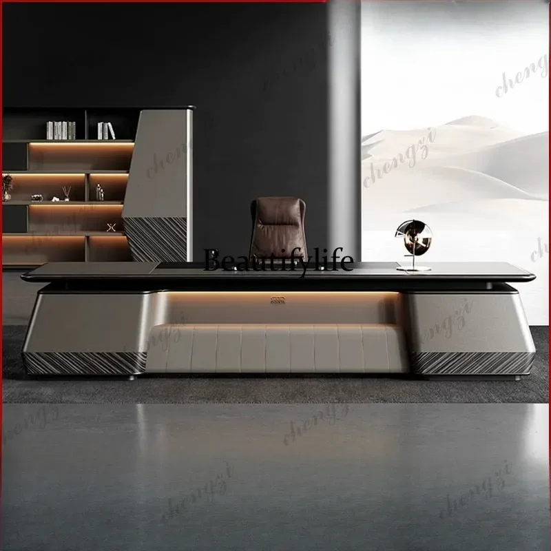 L181 boss office desk and chair combination simple modern manager president desk office