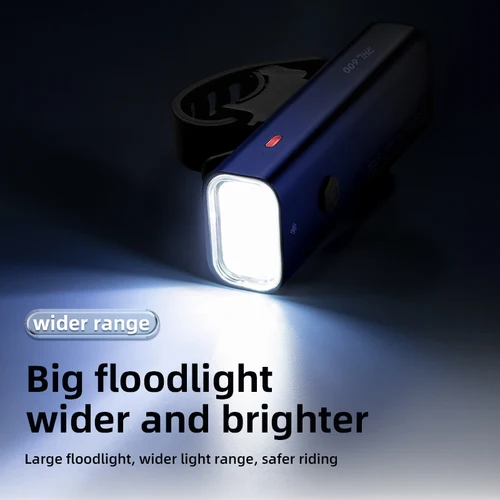 Imagen 2 del producto ROCKBROS Luz de bicicleta tipo C lámpara frontal de carga faro linterna ultraligera luz de bicicleta 800LM