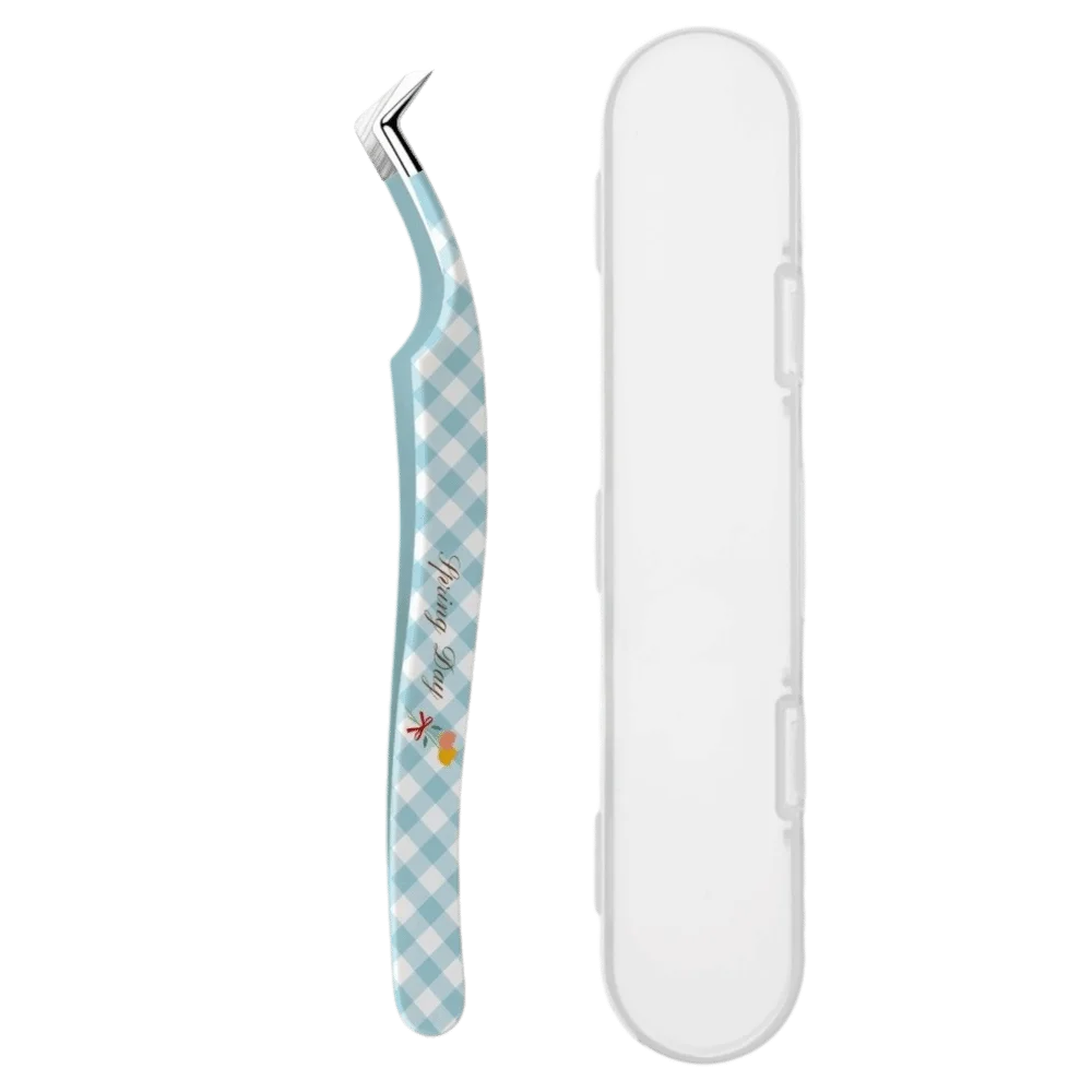 Stainless Steel Precision Tweezers Anti-static Cartoon Pattern Craft Tweezers Universal Grip High Precision