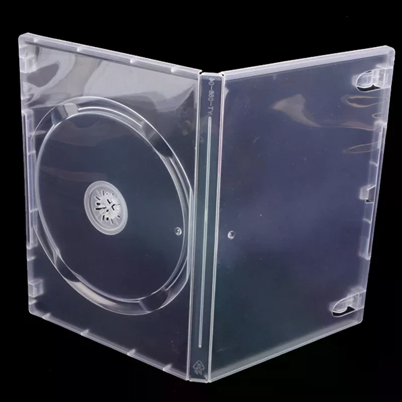 Transparent Bottom Cd Box Empty Cd Case Pp Plastic Milky Transparent Cd Case Cd Case Capacity 1 Discs durable good